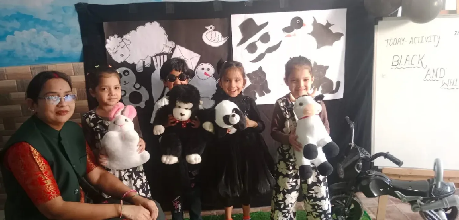 Children in creative art activity